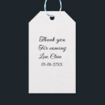 bedankt voor het komen naam toevoegen tekstbericht cadeaulabel<br><div class="desc">Ontwerp</div>