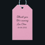 bedankt voor het komen naam toevoegen tekstbericht cadeaulabel<br><div class="desc">Ontwerp</div>