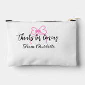 bedankt voor het komen naam toevoegen tekstbericht etui (Achterkant)