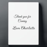 bedankt voor het komen naam toevoegen tekstbericht fotoplaat<br><div class="desc">Ontwerp</div>