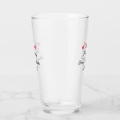 bedankt voor het komen naam toevoegen tekstbericht glas (Rechts)