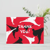 Bedankt voor het komen naar mijn karate verjaardag (Staand voorkant)