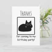 Bedankt voor het komen naar mijn verjaardagsfeestj (Staand voorkant)