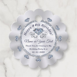 Bedankt voor het komen naar mijn verjaardagsfeestj bedankjes labels