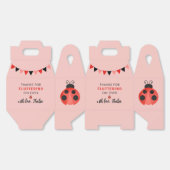 Bedankt voor het komen Pink Lieveheersbeestje Bedankdoosjes (Ongevouwen)