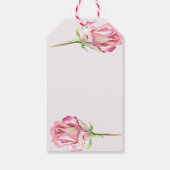 Bedankt voor het komen Rozen mijn eerste communie  Cadeaulabel (Achterkant)