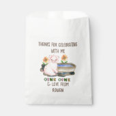 Bedankt voor het komen schattig varken Boerderij V Bedankzakje (Voorkant)