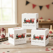 Bedankt voor het komen van Red Train Bedankdoosjes