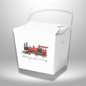 Bedankt voor het komen van Red Train Take Out Favo Bedankdoosjes
