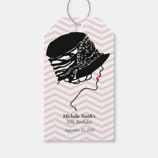 Bedankt voor het komen verjaardagscadeau Labels Cadeaulabel (Voorkant)