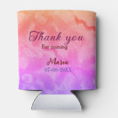 Bedankt voor het komen verjaardagsfeestje en naamd blikjeskoeler (Achterkant)