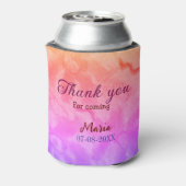 Bedankt voor het komen verjaardagsfeestje en naamd blikjeskoeler (Blikje Achterkant)