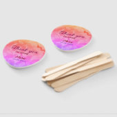 Bedankt voor het komen verjaardagsfeestje en naamd handwaaier (Niet-gemonteerd)