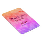 Bedankt voor het komen verjaardagsfeestje en naamd magneet (Rechterzijde)