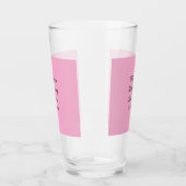 bedankt voor het komen voeg naam tekstbericht toe glas (Links)