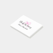 bedankt voor het komen voeg naam toe tekst bericht post-it® notes (Schuin)