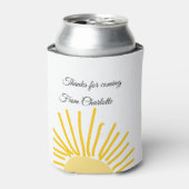 bedankt voor het komen voeg naam toe tekstbericht blikjeskoeler (Blikje Voorkant)