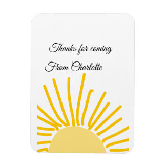 bedankt voor het komen voeg naam toe tekstbericht  magneet