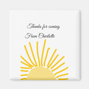 bedankt voor het komen voeg naam toe tekstbericht  magneet