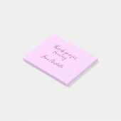 bedankt voor het komen voeg naam toe tekstbericht  post-it® notes (Schuin)