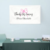 bedankt voor het komen voeg naam toe tekstbericht spandoek (Beurs)
