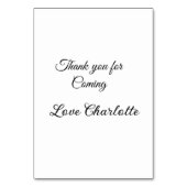 bedankt voor het komen voegen naamtekstbericht toe (Achterkant)