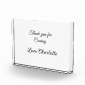 bedankt voor het komen voegen naamtekstbericht toe fotoblokken (Rechts)