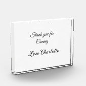 bedankt voor het komen voegen naamtekstbericht toe fotoblokken (Links)