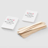 bedankt voor het komen voegen naamtekstbericht toe handwaaier (Niet-gemonteerd)