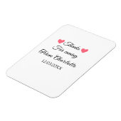 bedankt voor het komen voegen naamtekstbericht toe magneet (Linkerzijde)