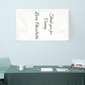 bedankt voor het komen voegen naamtekstbericht toe spandoek (Beurs)