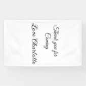 bedankt voor het komen voegen naamtekstbericht toe spandoek (Horizontaal)