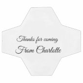 bedankt voor het komen voegen naamtekstbericht toe voetbal (Enkel)