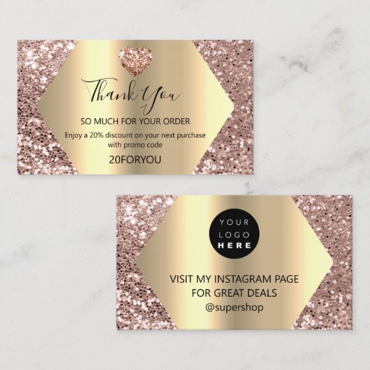 Bedankt voor het kopen van de Code Logo Busine van Visitekaartje (Voorkant / Achterkant)