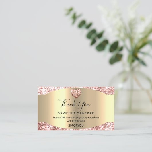 Bedankt voor het kopen van de Code Logo Jewelr van Visitekaartje (Staand voorkant)