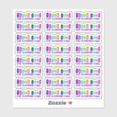 Bedankt voor het kopen van kleine vinyl Sticker (Vel)