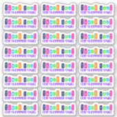 Bedankt voor het kopen van kleine vinyl Sticker (Voorkant)