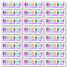 Bedankt voor het kopen van kleine vinyl Sticker