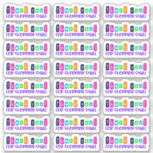 Bedankt voor het kopen van kleine vinyl Sticker