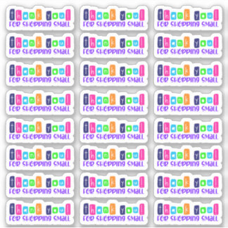 Bedankt voor het kopen van kleine vinyl Sticker