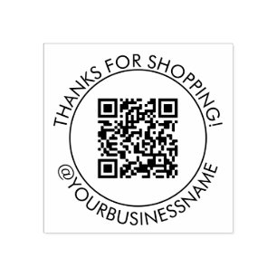 Bedankt voor het kopen van uw QR-code Rubberstempel