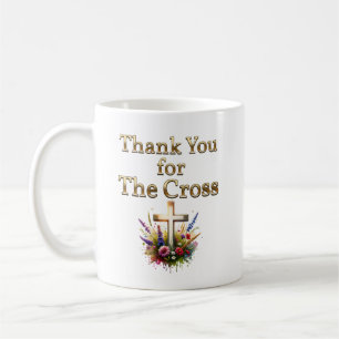 Bedankt voor het kruis koffiemok