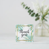 BEDANKT voor het LABELS van botanische palmbladere (Staand voorkant)