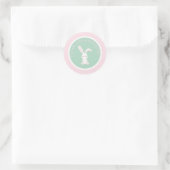 Bedankt voor het langskomen! Bunny-bedanksticker Ronde Sticker (Tas)
