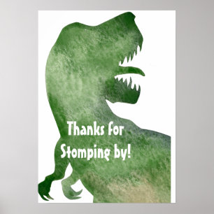 Bedankt voor het langskomen - DIno Feest Poster