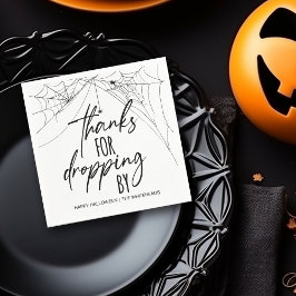 Bedankt voor het langskomen Halloween-feest servet