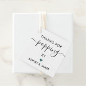 Bedankt voor het langskomen labels, Trouwlabel, Gr Bedankjes Labels (In situ)