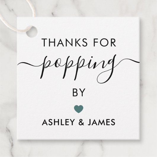 Bedankt voor het langskomen labels, Trouwlabel, Gr Bedankjes Labels (Voorkant)