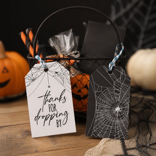 Bedankt voor het langskomen met Halloween Cadeaulabel