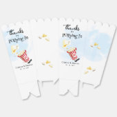 Bedankt voor het langskomen Popcorn Bedankdoosjes (Ongevouwen)